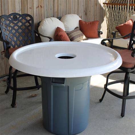 Recycle Trash Can Coffee Table