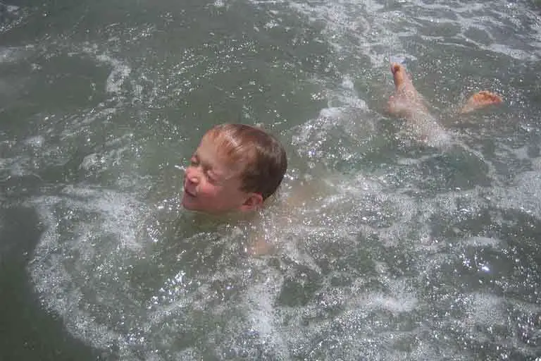 drowning child