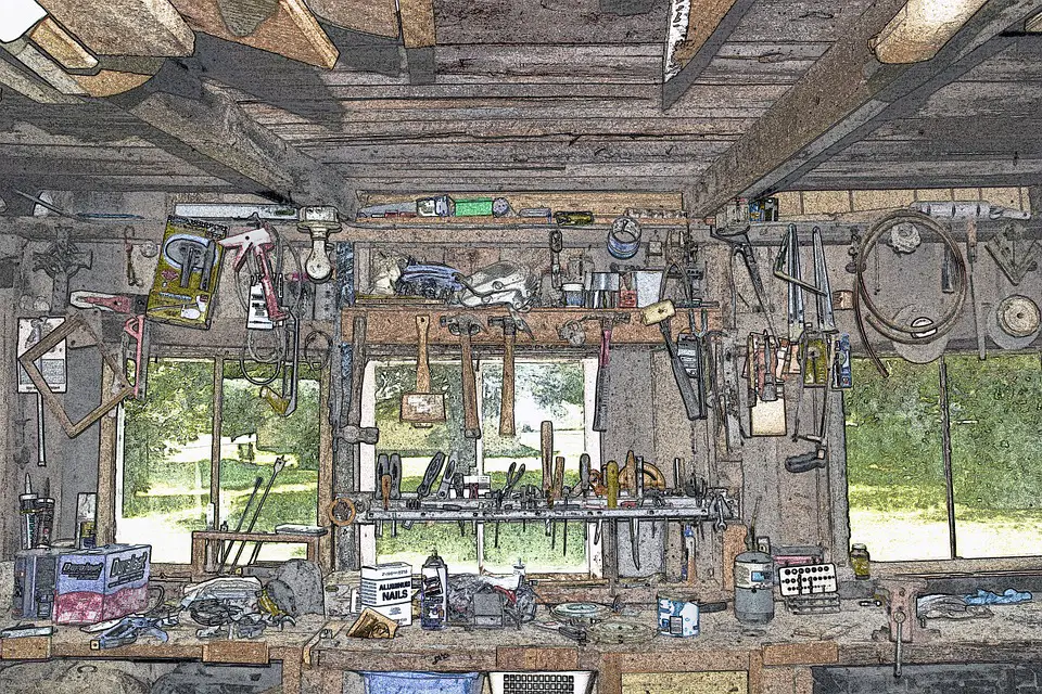 graphic image of a workbench