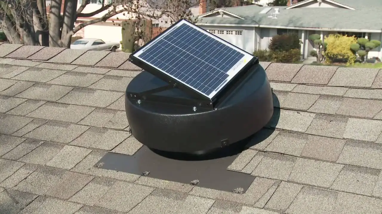 solar powered attic fan